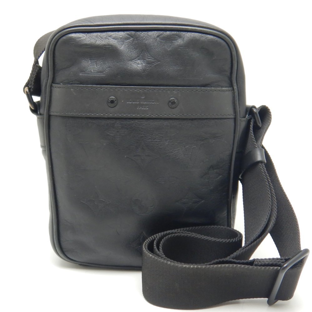 Louis Vuitton Danube PM Diagonal Shoulder Bag Monogram Shadow Noir